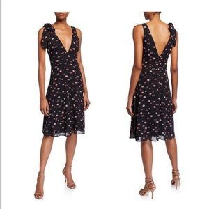Black Hutch Kisses Print Chiffon Cocktail Dress 👗